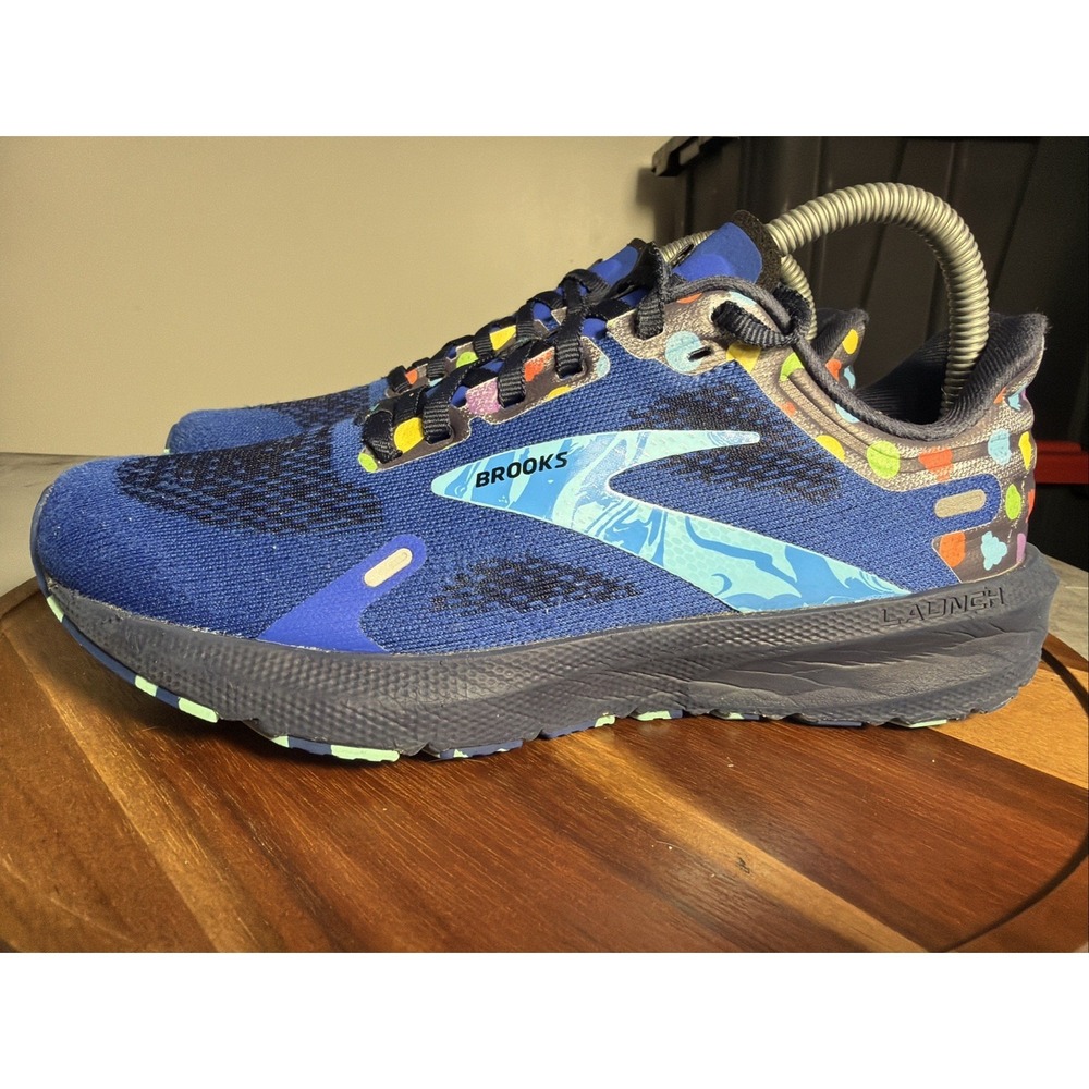 Brooks Launch 9 Bowl O Limited Edition Womens Running Shoe Blue 7.5B